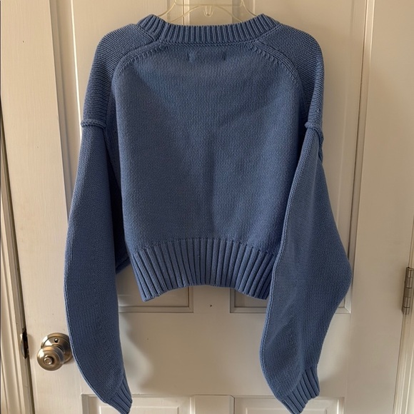 Blue Knit Cropped Sweater by Urban Outfitter’s - Picture 3 of 6